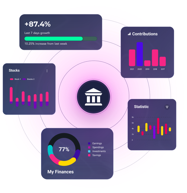 Finance Mobile Graphic